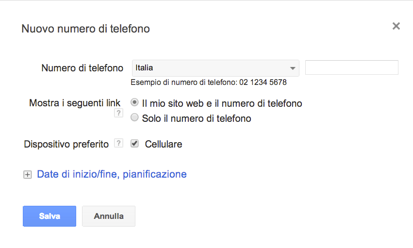 come si usano le click to call